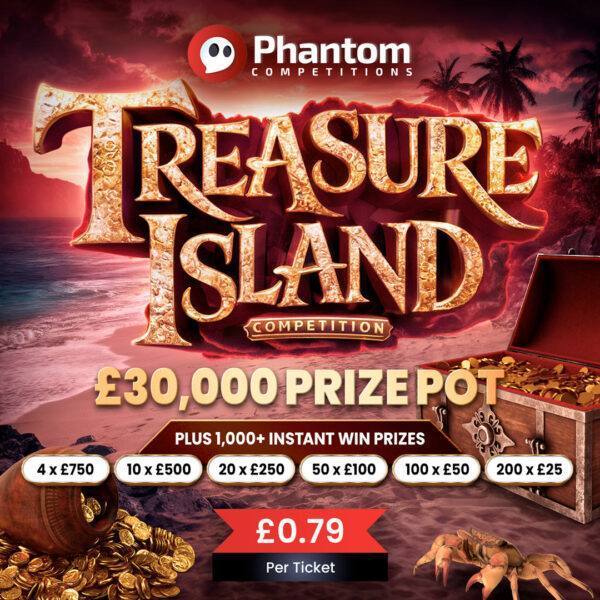 Treasure Island Cash Prizes Instant Win £30k
