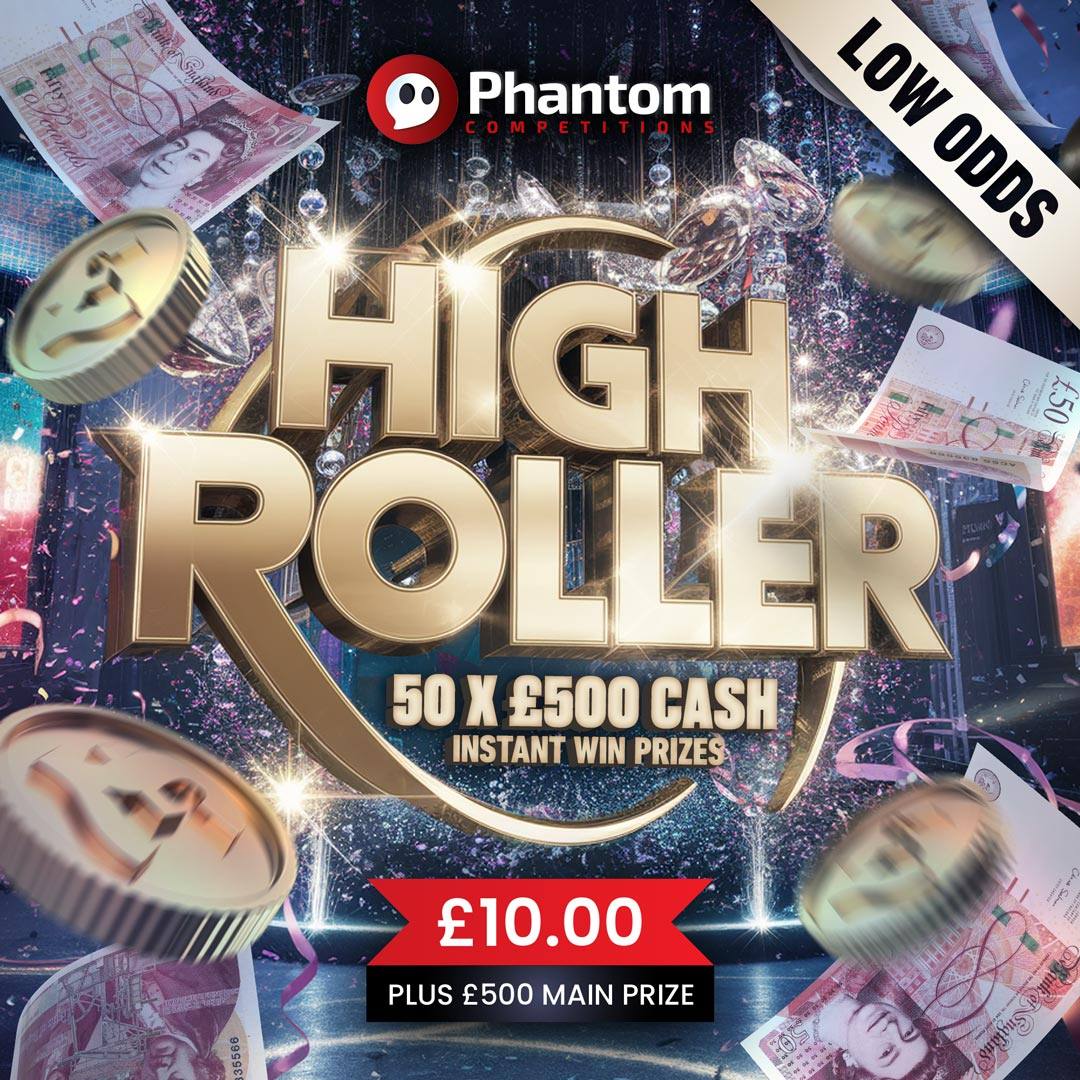 High Roller 50x £500 Cash Instant Wins