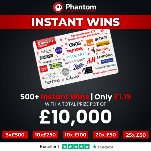 Instant Win Competition Win One4all Gift Cards