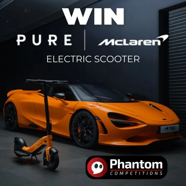 Win Pure McLaren Electric Scooter - Phantom Competitions