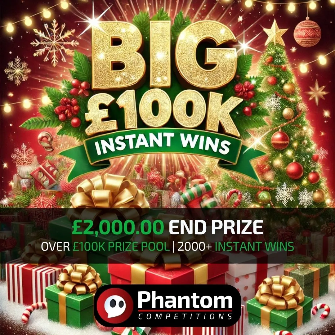 Christmas Instant Wins - £100k Cash and Tech Instant Win Competition