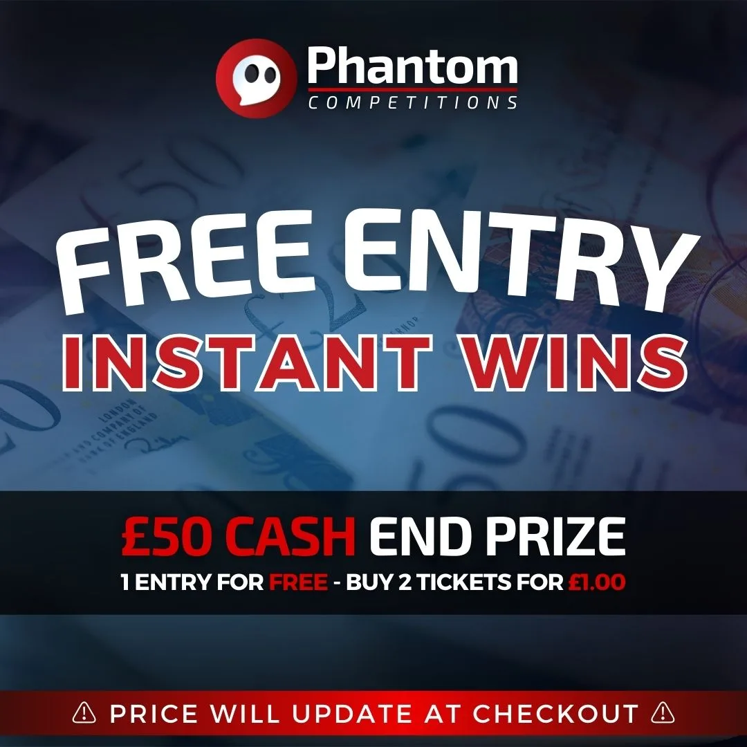 Free Entry Instant Win competition - Phantom Competitions - Win Free Cash