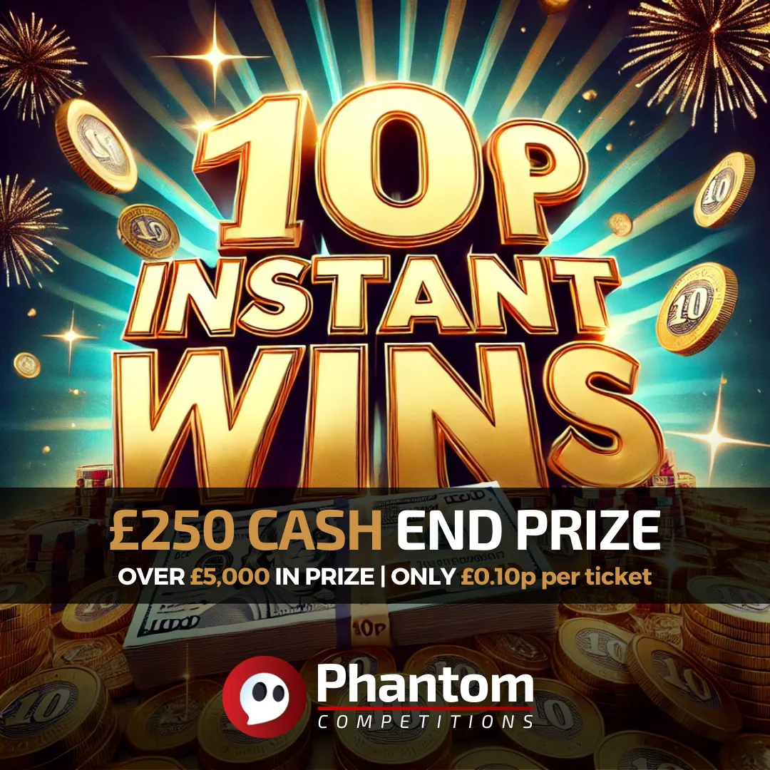 10p CASH INSTANT WINS - WIN DAILY CASH INSTANT WIN