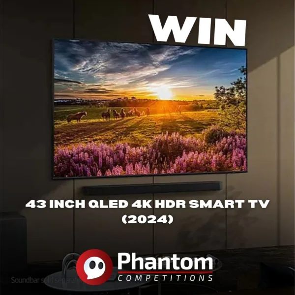 WIN SAMSUNG Q60D 43 inch QLED 4K HDR Smart TV (2024)