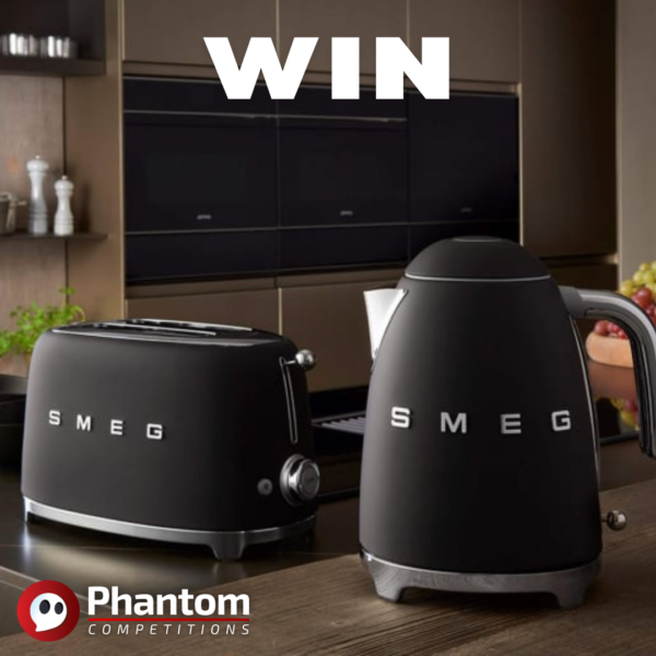 WIN SMEG Toaster Kettle Set Phantom Competitions