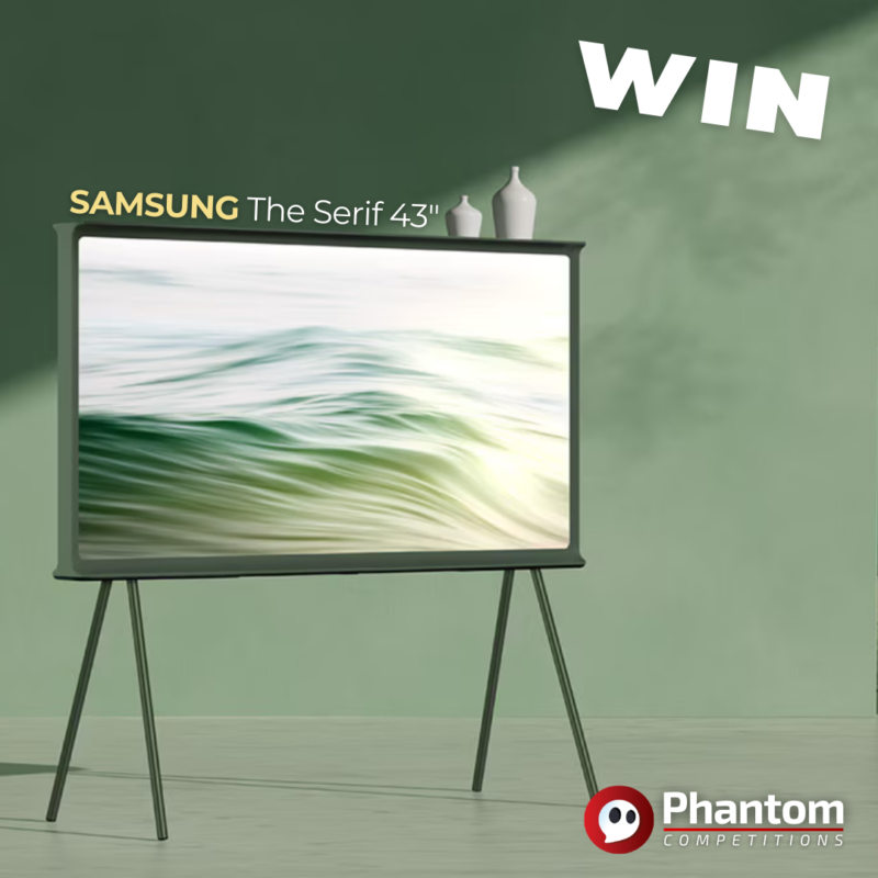 WIN SAMSUNG The Serif 43″ QLED TV