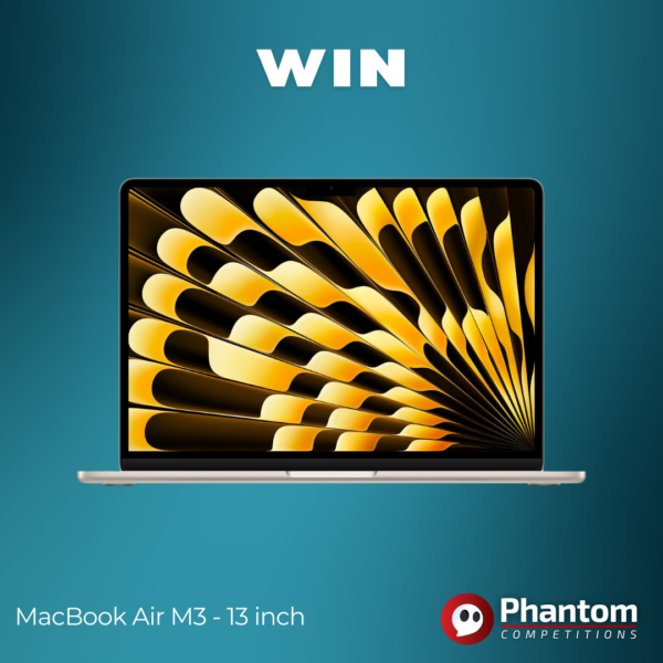 WIN MacBook Air M3 13 inch laptop Phantom Competitions