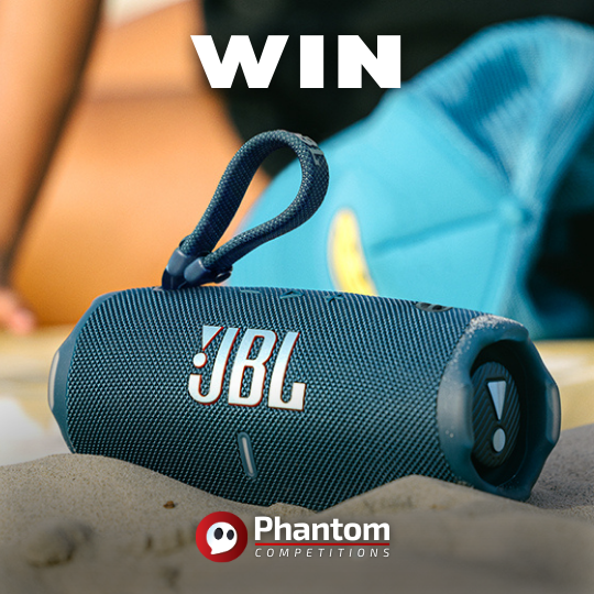 Win a JBL Charge 6 Bluetooth Speaker in our online raffle with instant wins and live auto draws – Phantom Competitions.