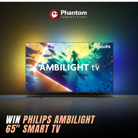 win a brand new PHILIPS Ambilight 65PUS8000/12 65" Smart 4K Ultra HD HDR LED TV with our weekly raffle draw competition. Join phantom competitions today