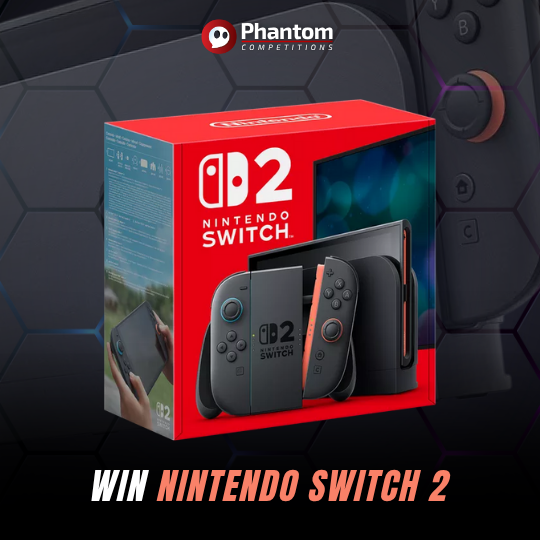 win nintendo switch 2 with phantom competitions raffle draw uk competition