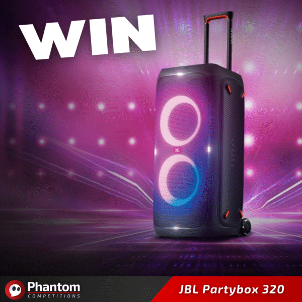 WIN JBL Partybox 320 uk raffle draw competition low odds phantom competitions