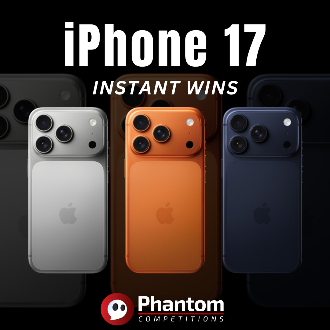 iphone 17 pro cash instant wins + £500 end prize phantom competitions, win iphone 17 pro instantly