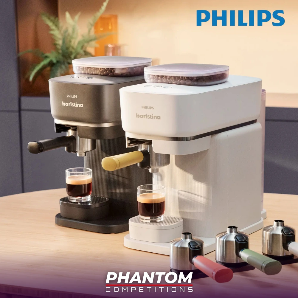 WIN Philips Baristina in our raffle draw competition! Join Phantom Competition Top UK raffle draw competition